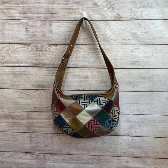 TIGNANELLO PATCHWORK LEATHER BAG - Picture 1 of 8